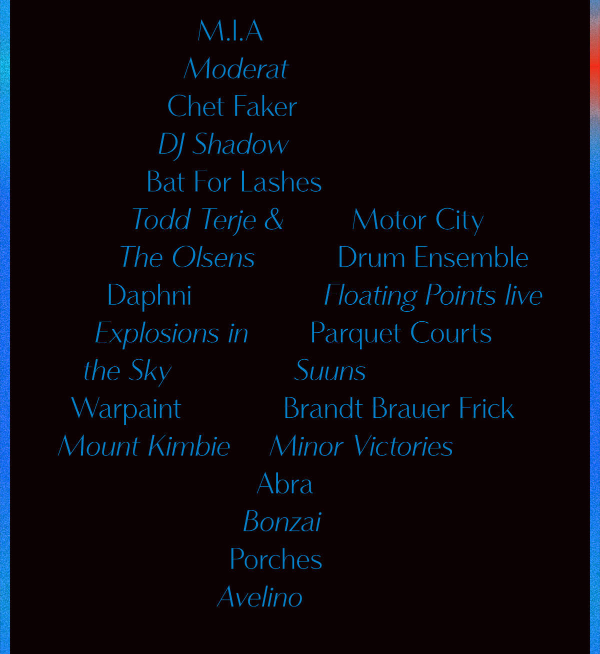 Picthfork Music Festival Paris 2016