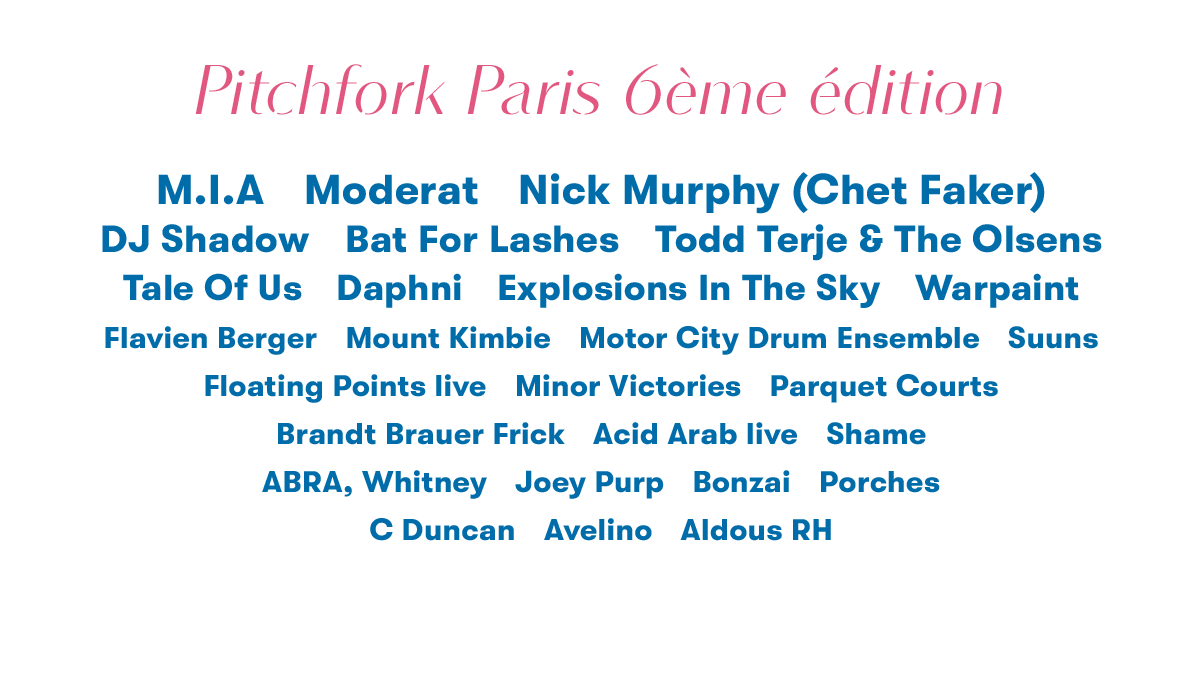 Picthfork Music Festival Paris 2016