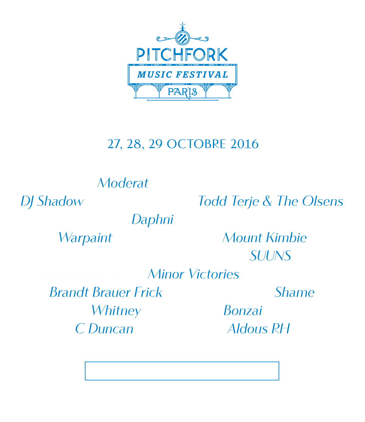 Picthfork Music Festival Paris 2016