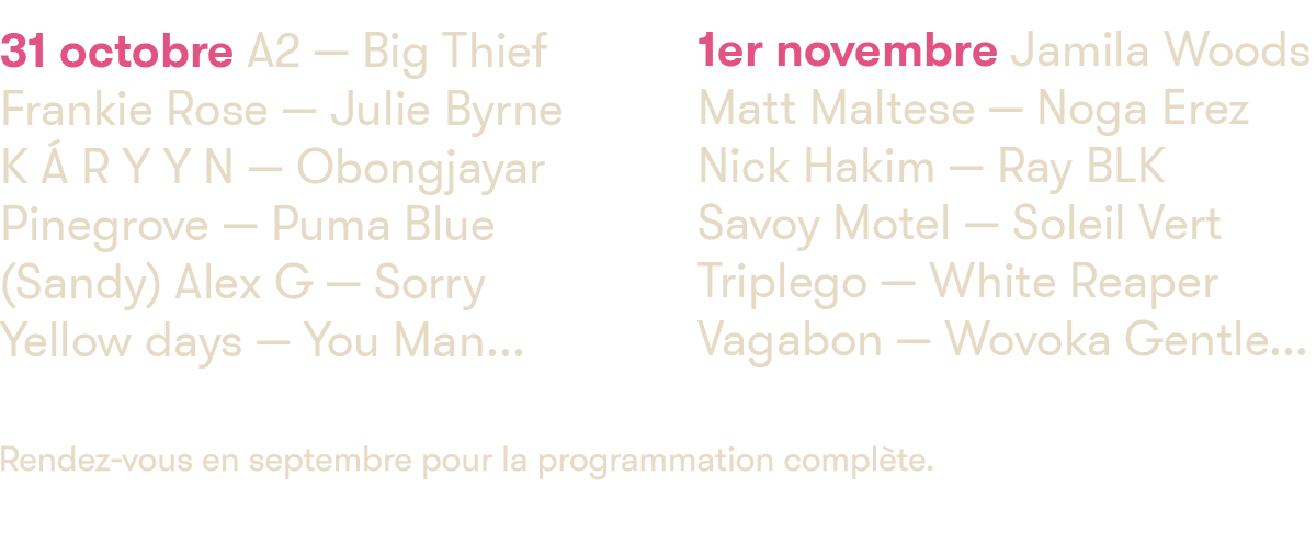 Picthfork Music Festival Paris 2017