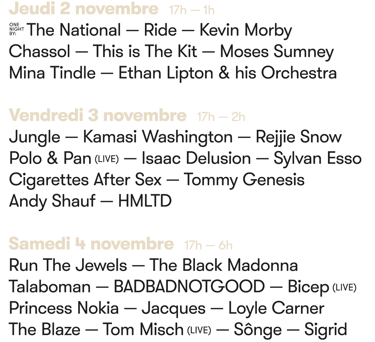 Picthfork Music Festival Paris 2017