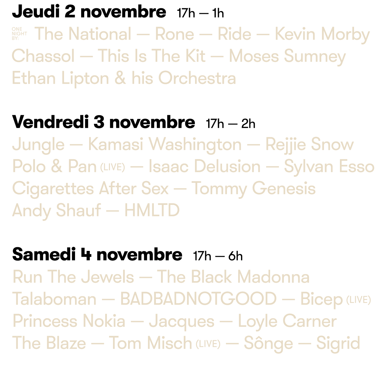 Picthfork Music Festival Paris 2017