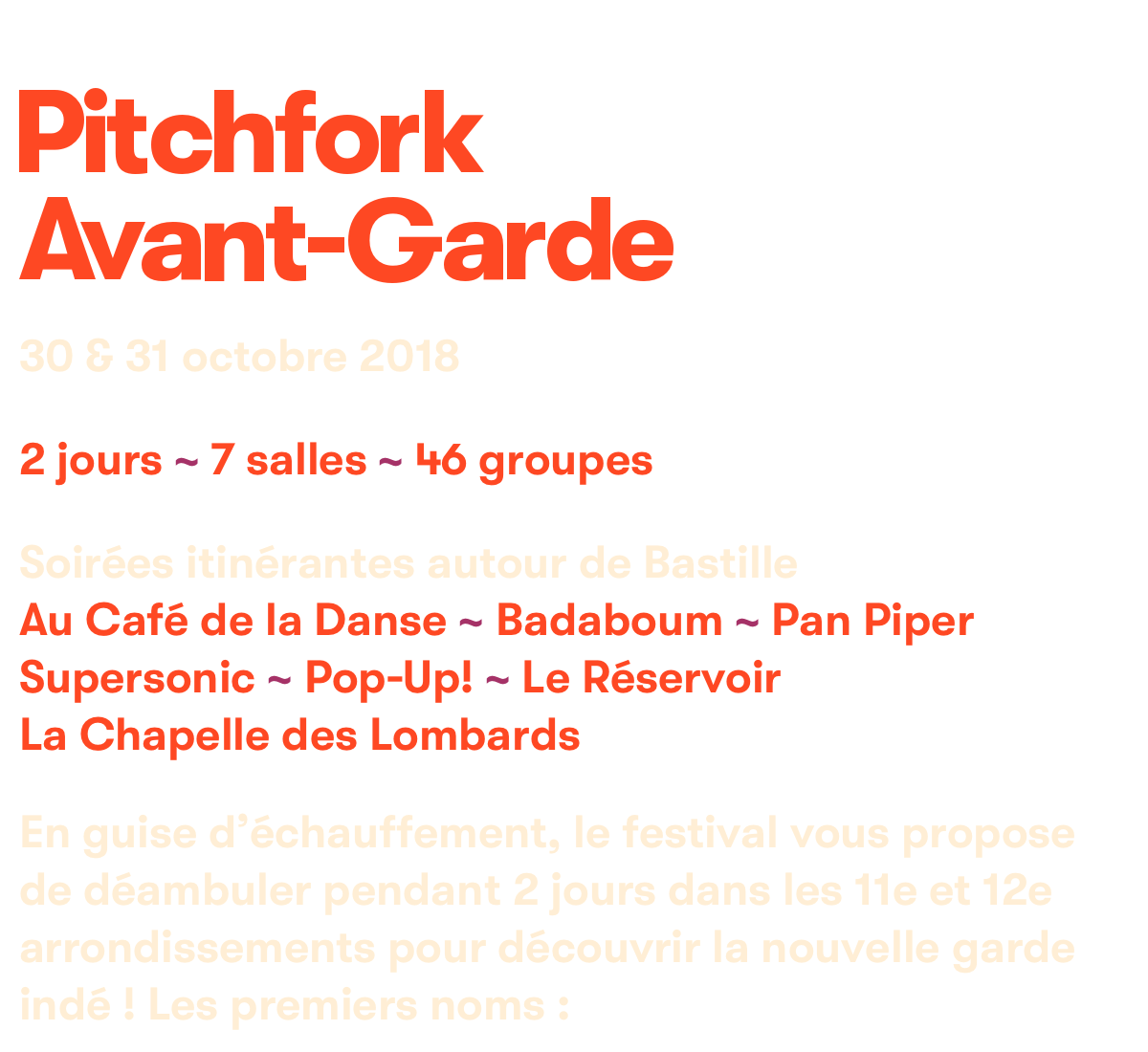 Picthfork Music Festival Paris 2018