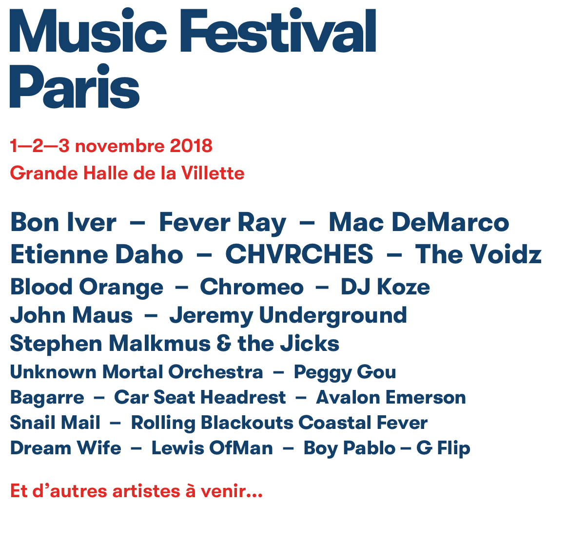 Picthfork Music Festival Paris 2018