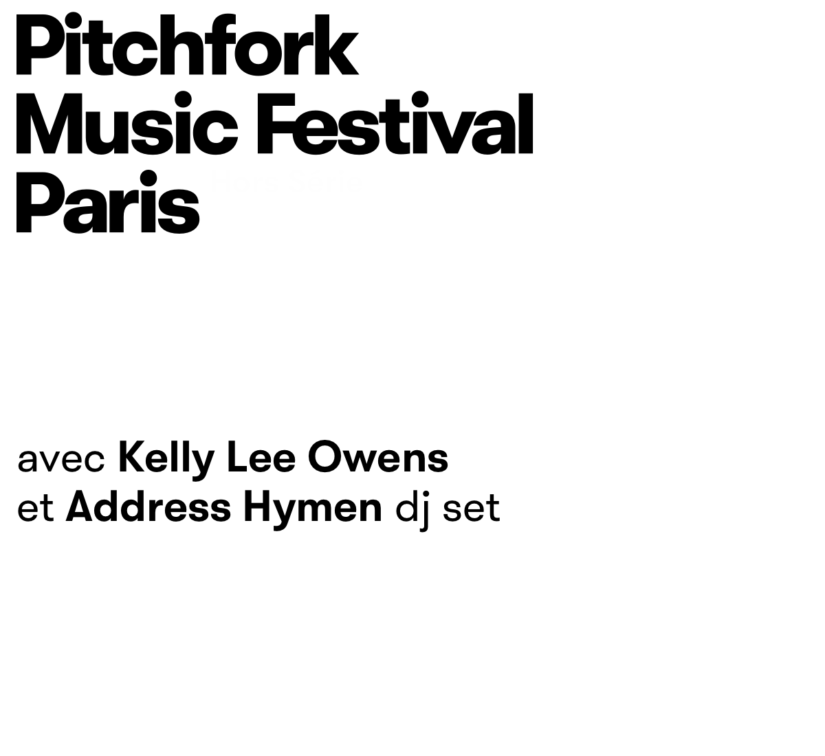 Picthfork Music Festival Paris 2018