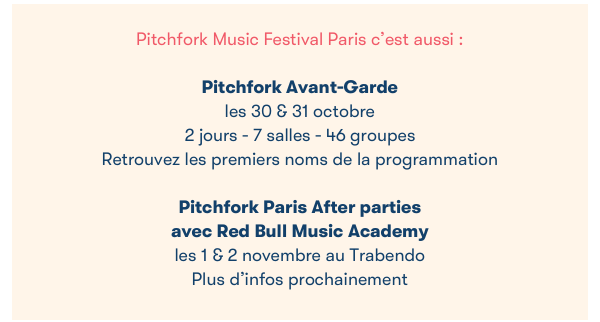 Picthfork Music Festival Paris 2018