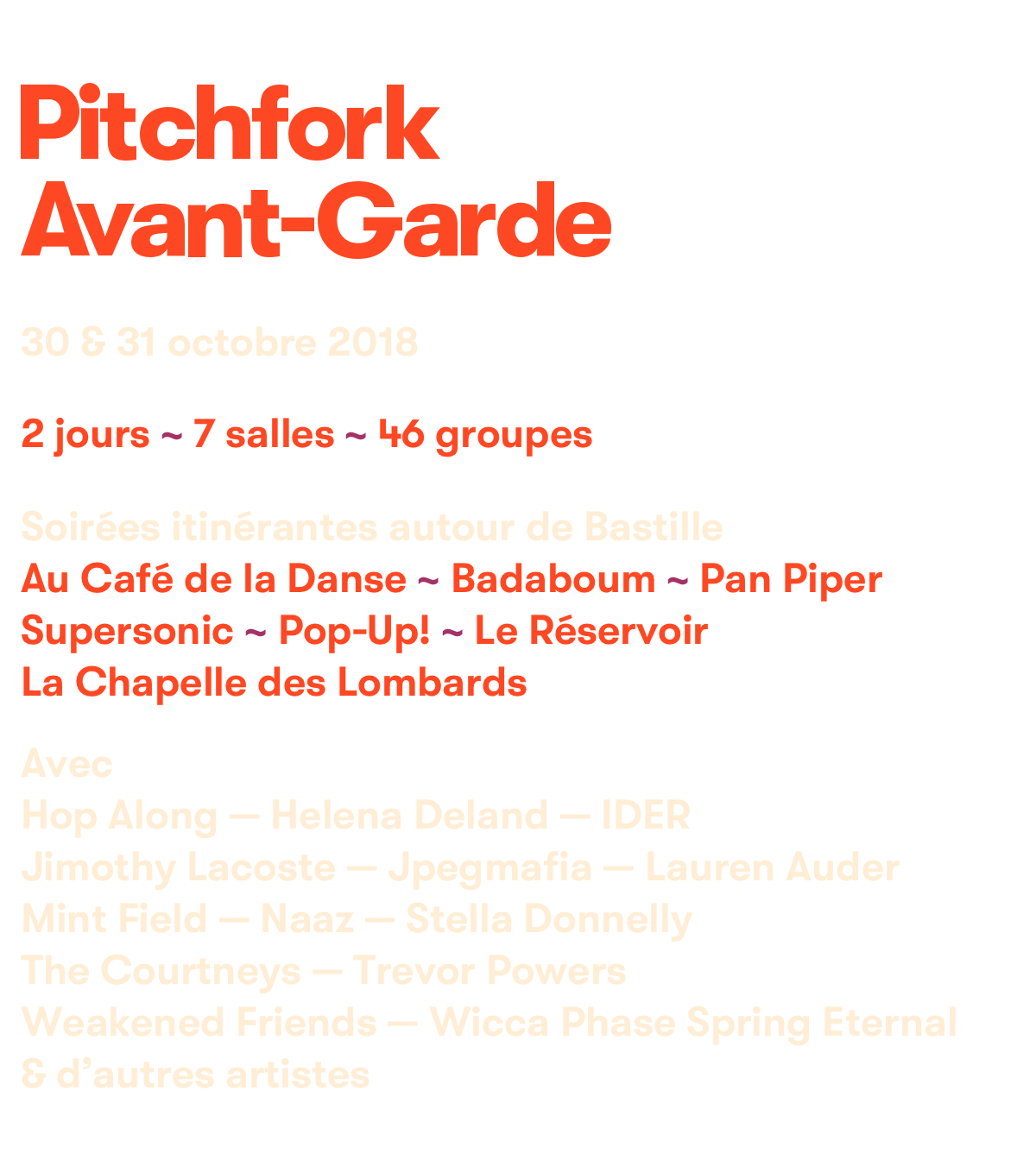 Picthfork Music Festival Paris 2018