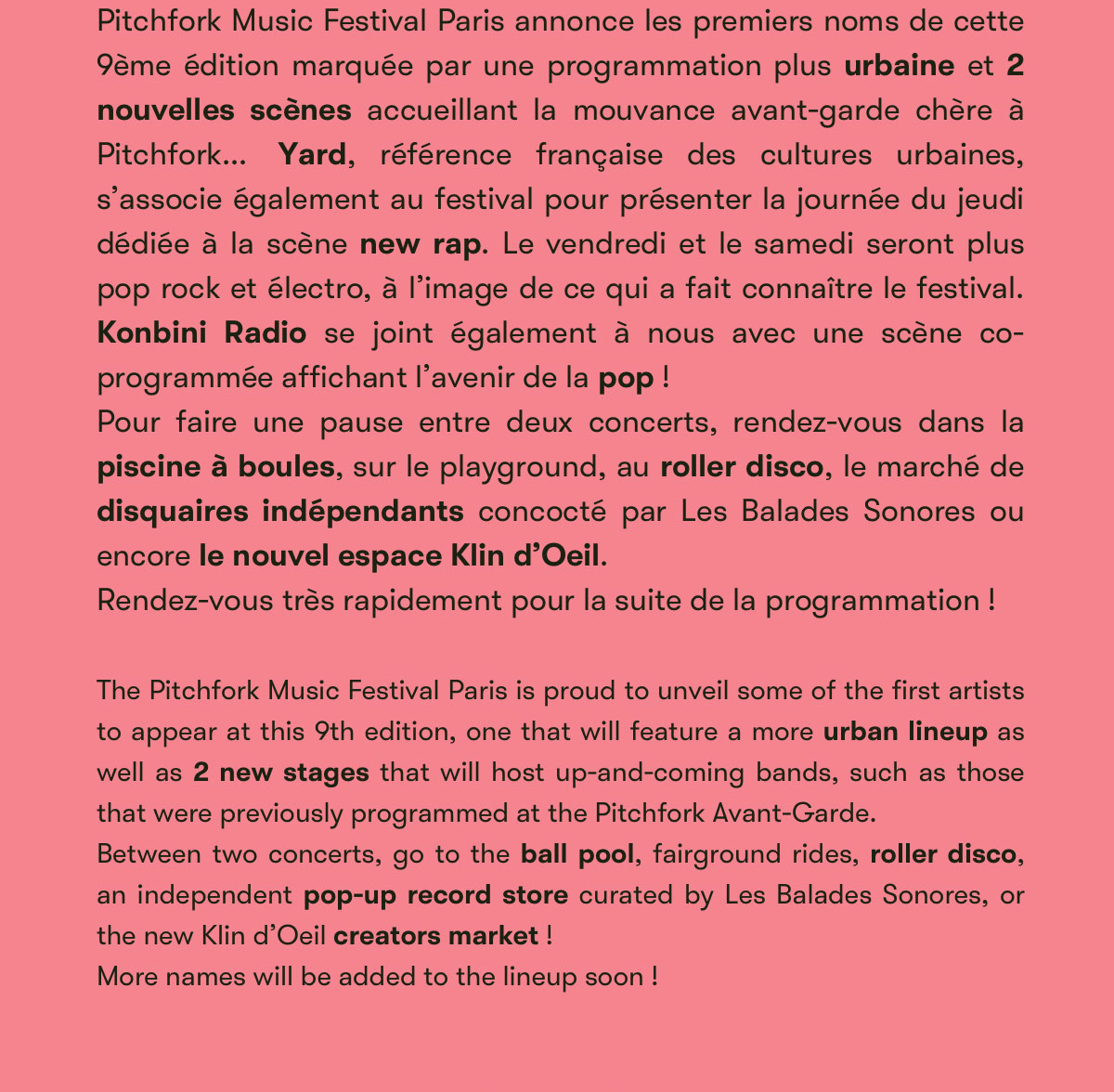 Picthfork Music Festival Paris 2019